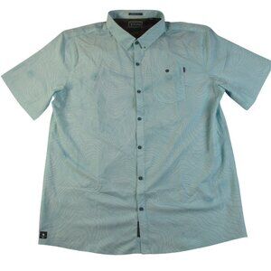 William Bill Murray Reading Greens Golf Shirt Men 3XL Teal Performance Stretch